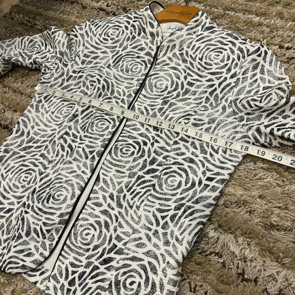 Joseph Ribkoff Jacket Blazer Ivory/Silver US Size 10 - Picture 8 of 10